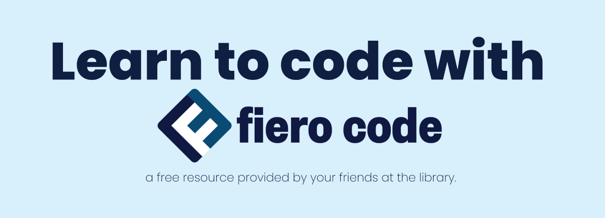 Fiero Code promotional graphic